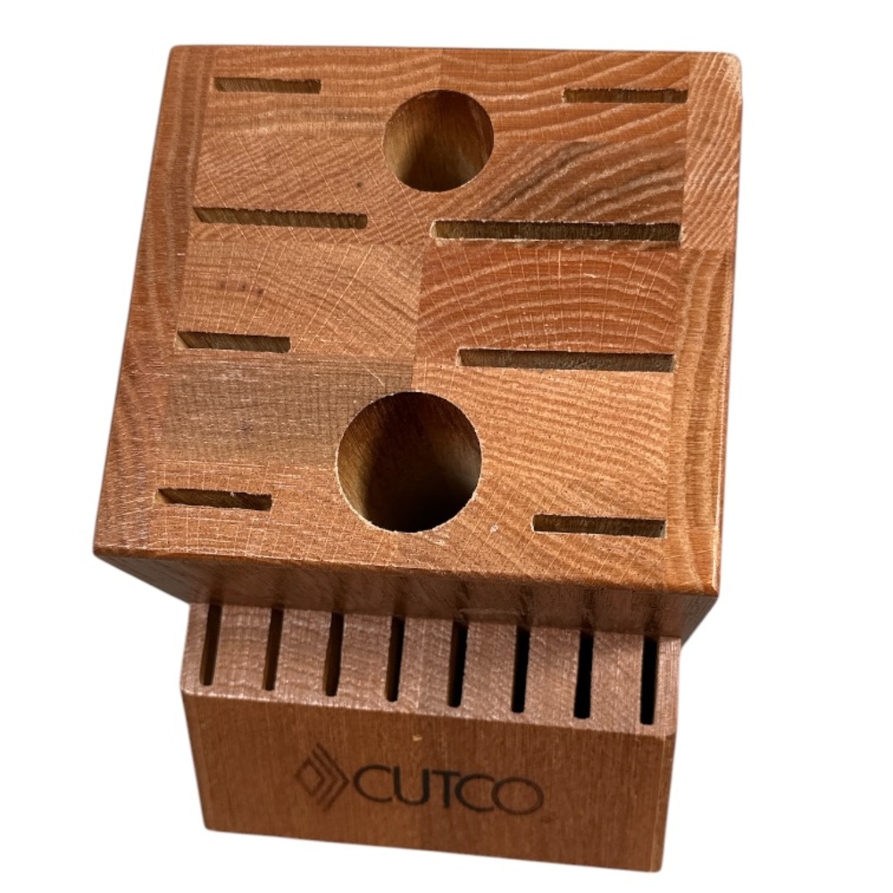 Cutco Knife Block Knives Holder Kitchen Wood Storage CUTCO Cutlery - Picture 7 of 7